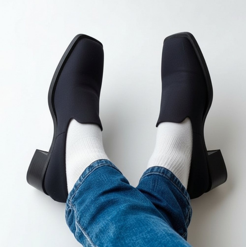 Vagabond Black Slip-On Loafers Classic Design